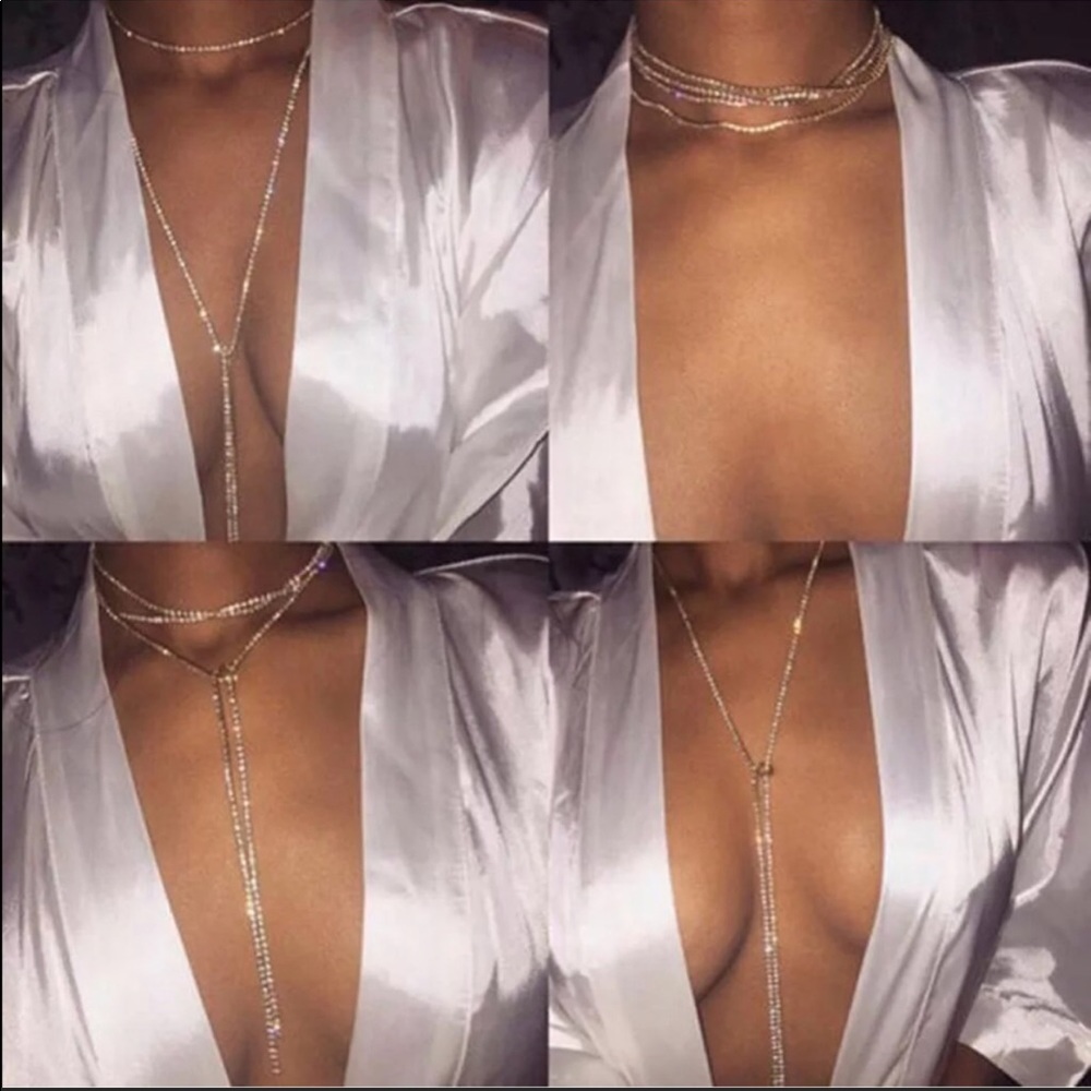 Women crystal necklace - Picture 3 of 7